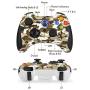 EasySMX 2.4G Wireless Controller for PS3, PC Gamepads with Vibration Fire Button Range up to 10m Support Windows PC, PS3, Android, Vista, TV Box Portable Gaming Joystick Handle (Camouflage Yellow)