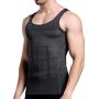 GKVK Mens Slimming Body Shaper Vest Shirt Abs Abdomen Slim