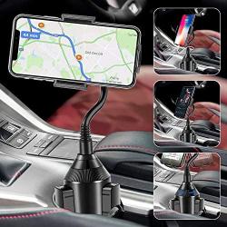 Car Cup Phone Holder Mount,Phone Holder for Car with Flexible Gooseneck,Universal Adjustable Automatic Cup Phone Car Holder Compatible iPhone 11 Pro/XR/XS/Max/X/8/7 Plus,Samsung Galaxy S10/S9/8