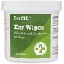 Pet MD - Dog Ear Cleaner Wipes - Otic Cleanser for Dogs to Stop Itching, Yeast and Mites with Aloe and Eucalyptus - 100 Count