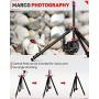 IFOOTAGE 65" Carbon Fiber Video Tripod, Professional Camera Tripods 3 Sections with Centre Pole,Max Load 17.6 lbs, Compatible with Canon, Nikon, Sony DSLR Camcorder Video Photography