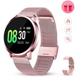 GOKOO Smart Watch Watches for Women Men Activity Fitness Tracker Blood Pressure Monitor Blood Sleep Tracker Heart Rate Monitor Step Calorie Waterproof Smartwatch Compatible with iOS and Android