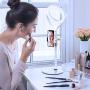 8" Selfie Ring Light with Stand & Cell Phone Holder LED Ringlight for Live Stream/Makeup/YouTube Video/Selfie/Vlog, Compatible with iPhone Xs Max XR Android