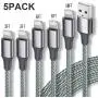 Guidit iPhone Charger MFi Certified Lightning Cable 5 Pack (3/3/6/6/10FT) Nylon Braided USB Charging Cable,data Transfer Cord,Compatible with iPhone 11/11 Pro Max/XS MAX/XR/XS/X/8/7/Plus/6S/iPad Guidit iPhone Charger MFi Certified Lightning Cable 5 Pack (3/3/6/6/10FT) Nylon Braided USB Charging Cable,data Transfer Cord,Compatible with iPhone 11/11 Pro Max/XS MAX/XR/XS/X/8/7/Plus/6S/iPad