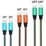Micro USB Cable Android,Bynccea [6-Pack 3FT 3FT 6FT 6FT 10FT 10FT] Cell Phone Charger Cord Nylon Braided Fast Charging Compatible with Samsung Galaxy S7 J7 Edge NOTE5,LG,HTC,Moto,Kindle,Sony,Xbox,PS4