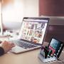 USB Charging Station - Charging Dock - 4-Port - Fast Charging Station - iPad Docking Station - Smart Charging Station Dock - Multi Charging Station for Cell Phones and Tablets