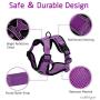 rabbitgoo Cat Harness and Leash for Walking, Escape Proof Soft Adjustable Vest Harnesses for Medium Large Cats, Easy Control Breathable Pet Safety Jacket with Reflective Strips & 1 Metal Leash Ring
