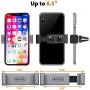 BESTRIX Phone Vent Holder Cell Phone Mount Holder for Car with Double Clamp Grip, Compact & Durable for iPhone, Galaxy and All Smartphones Up to 6.5"