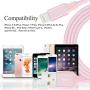 MFi Certified iPhone Charger Cable - Novtech 3Pack 3/6/9FT iPhone USB Charging Cable for iPhone 11 Pro XR Xs Max X 8Plus 7Plus 6S Plus 6 5S iPad and More - Pink