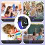 Kids Smart Watch Waterproof with GPS Tracker Phone Smartwatch SOS Game Voice Chat 1.44 Touch Screen for Boys Girls Birthday Gift (Blue)