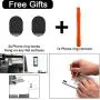 Attom Tech Transparent Phone Ring Holder Grip 360 Degree Free Rotation, Clear Cell Phone Finger Ring Kick-Stand for - for iPhone X 8 7 Plus 6S 6 5s 5 SE, Galaxy S9 S8 S7 S6 Edge, Note 8 5 4(Silver)