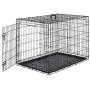 AmazonBasics Single-Door & Double-Door Folding Metal Dog or Pet Crate Kennel with Tray AmazonBasics Single-Door & Double-Door Folding Metal Dog or Pet Crate Kennel with Tray