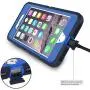 MXX iPhone 8 Plus Case, Heavy Duty Defense Case with Screen Protector [4 Layers] Rugged Rubber Shockproof Protection Case Cover for iPhone 7 Plus/iPhone 8 Plus [5.5 inch] - Blue/Blue