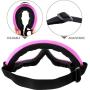 Valleycomfy 4 Pack Skiing Goggles, Adjustable Protective Motorcycle Goggles, Riding Safety Glasses, UV Protection Anti Fog Snow Goggles for Men Women Youth Kids