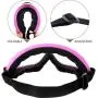 Valleycomfy 4 Pack Skiing Goggles, Adjustable Protective Motorcycle Goggles, Riding Safety Glasses, UV Protection Anti Fog Snow Goggles for Men Women Youth Kids