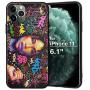 XIX iPhone 11 Case African American Afro Girls Women Slim Fit Shockproof Bumper Cell Phone Accessories Thin Soft Black TPU Protective Apple iPhone 11 Cases (04)