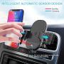 LETSCOM Wireless Car Charger,15W Qi Fast Charging Car Mount Charger Auto-Clamping Air Vent Phone Holder Compatible with iPhone 11/11Pro/11Pro Max/Xs Max/XS/XR/X/8/8+, Samsung S10/S10+/S9/S9+/S8/S8+
