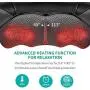 Shiatsu Neck and Back Massager with Soothing Heat, Nekteck Electric Deep Tissue 3D Kneading Massage Pillow for Shoulder, Leg, Body Muscle Pain Relief, Home, Office, and Car Use Shiatsu Neck and Back Massager with Soothing Heat, Nekteck Electric Deep Tissue 3D Kneading Massage Pillow for Shoulder, Leg, Body Muscle Pain Relief, Home, Office, and Car Use
