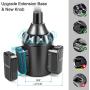 [Upgraded] TOPGO Universal Adjustable Cup Holder Cradle Car Mount for Cell Phone iPhone Xs/XS Max/X/8/7 Plus/Galaxy (Blue)