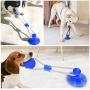 Suction Cup Dog Toy, Multifunction Pet Molar Bite Toy with Strong Rope and Powerful Suction Cup for Tug and Chewing, Helps Clean Teeth