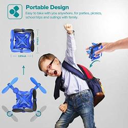 DROCON Mini Drone for Kids, Scouter Foldable Beginner drone with Altitude Hold/3D Flips/Self-Rotating/Headless Mode/One-Key Take-Off & Landing/One-Key Return/Speed Adjustment/2 Charge Ways