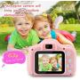 PAKESI Kids Selfie Camera, with 32GB SD Card,Best Birthday Gifts for Girls Age 3-9, HD Digital Video Cameras for Toddler-Pink