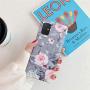 Samsung Galaxy A71 Phone Case for Women & Girls,YeLoveHaw Flexible Soft Slim Fit Full-around Protective Cute Case Cover with Floral Purple Gray Leaves Pattern for Samsung GalaxyA71 6.7(Pink Flowers)