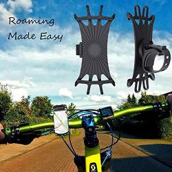 Tropiz Bike Phone Mount, 360° Rotation Bike Phone Holder, Adjustable Handlebar Cradle for iPhone 11/XR/XS Max/X, 6/6S/7/8 Plus, Galaxy S10/S9/S8/S7, Pixel, Any Smartphone 4 to 6 Inches