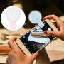 4 Pack LED Phone Selfie Fill Light, Rechargeable LED Selfie Ring Light with 3 Modes Dimmable Clip Ring Lights for Camera Phone Tablets Laptop (#4)