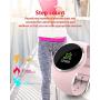 ZEERKEER Fitness Tracker Wristband, Heart Rate/Blood Pressure/Blood Oxygen Monitoring, Color Screen Display Waterproof IP67 Smart Watch (Pink)