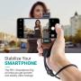 Movo PR-1 Smartphone Grip Handle Rig with Wrist Strap, Tripod Mount and Cold Shoe Mount for Lights and Microphones - for iPhone, Samsung, HTC, LG, Google, Android