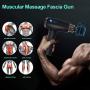 Percussion Massage Gun, Handheld Quality Electric Body Massager Sports Drill Quiet Brushless Motor, 5 Speed Levels & 6 Massage Heads, Deep Relaxation, Sore Muscle Pain Relief & Recovery