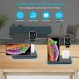Wireless Charger 3 in 1 Wireless Charging Station for Apple Watch 5/4/3/2/1 & AirPods,Wireless Charging Station 15W Qi Fast Charger for Airpods Pro iPhone 11/11 Pro Max/XR/XS/X/8/8P