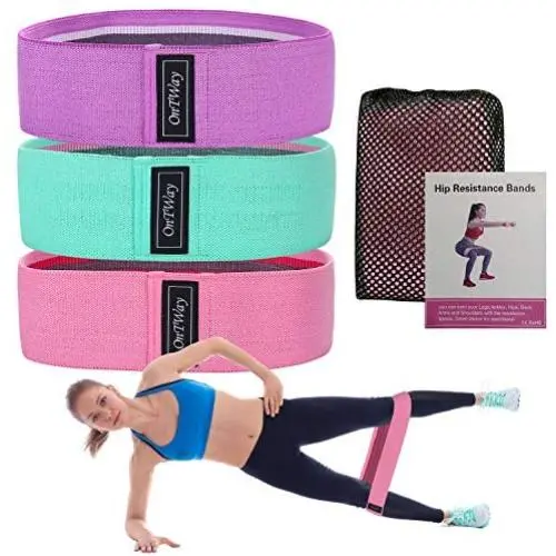 iykenmail Resistance Bands for Legs and Hips, Antiskid Hip Exercise Bands, Sports Fitness Bands, Effective Body Shaping Bands (Green, Pink, Purple) iykenmail Resistance Bands for Legs and Hips, Antiskid Hip Exercise Bands, Sports Fitness Bands, Effective Body Shaping Bands (Green, Pink, Purple)