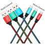 Micro USB Cable,Bynccea 6-Pack [3FT 3FT 6FT 6FT 10FT 10FT] Cell Phone Charger Android Multi-Colored Nylon Braided Fast Charging Cord Compatible with Samsung S7 Edge J7,LG,HTC,Motorola,Kindle,PS4,Xbox