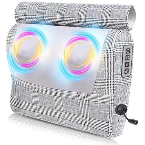 Neck Massager,Shiatsu Neck and Back Massager with Heat,Electric Back Massage Pillow with 16 Deep Tissue Massage Nodes for Back,Cervical,Shoulder,Foot,Body Muscle Pain Relief,Relaxation Christmas Gifts Neck Massager,Shiatsu Neck and Back Massager with Heat,Electric Back Massage Pillow with 16 Deep Tissue Massage Nodes for Back,Cervical,Shoulder,Foot,Body Muscle Pain Relief,Relaxation Christmas Gifts