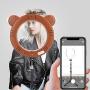 Yosoo Studio Makeup Selfie LED Ring Light Fill Lamp with Phone Clips Holder for Photography(Brown Bear)