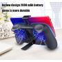 MeterMall Game Controller Mobile Phone Radiator Multifunction Handle Radiator 2000 mAh Mobile Power Supply with Bracket White with light (English packaging) Game Accessories