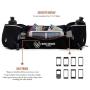 World Voyager No Bounce Runners Hydration Belt with Reflectors, Smartphone Pocket (Fits iPhone 6 Plus), BPA Free Water Bottles