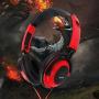 Cerobit 3.5mm Wired Gaming Headset Over-Ear Sports Headphones Music Earphones with Microphone in-line Control for Smartphones Tablet Laptop Desktop PC_Color:Pink