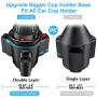 Lorima Wireless Car Charger,2-in-1 Cup Holder Phone Mount Charger Auto-Clamping Air Vent Phone Holder Compatible with iPhone 11/11Pro/11Pro Max/Xs Max/XS/XR/X/8/8+, Samsung S10/S10+/S9/S9+/S8/S8+
