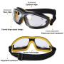 Holulo Safety Goggle with Anti-Fog/Anti-Scratch Coating Dustproof and Sandproof Impact Resistance Protective Goggle