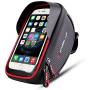 Wallfire Bike Phone Mount Bag, Bicycle Frame Bike Handlebar Bags with Waterproof Touch Screen Phone Case