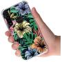 Bereajoy Moto G Power Case，Ultra-Thin TPU Soft Plastic Anti-Fall Mobile Phone Protection Case Cover for Motorola Moto G Power (Black Background Flower)