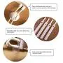 Ollieroo Bamboo Charging Station for 7 Devices, Charging Dock Stand Organizer for Cell Phone, Tablet, Cords Cable Organizer