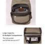 Canvas Sling Bag Small Crossbody Backpack Shoulder Casual Daypack Rucksack for Men Women Outdoor Cycling Hiking Travel