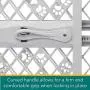 North States MyPet Paws 40&quot Portable Pet Gate: Expands & locks In place with no tools. Pressure Mount. Fits 26&quot- 40&quot wide (23&quot tall, Light Gray)