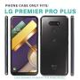 CasemartUSA Phone Case for [LG Premier Pro Plus (L455DL)], [Refined Series][Sky Blue] Cover with Kickstand & Holster for LG Premier Pro Plus (Tracfone, Simple Mobile, Straight Talk, Total Wireless)