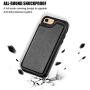 OT ONETOP iPhone 8 Wallet Case with Card Holder, iPhone 7 Case iPhone SE(2020) Wallet Premium PU Leather Kickstand Card Slots,Double Magnetic Clasp and Durable Shockproof Cover 4.7 Inch(Black)