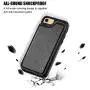 OT ONETOP iPhone 8 Wallet Case with Card Holder, iPhone 7 Case iPhone SE(2020) Wallet Premium PU Leather Kickstand Card Slots,Double Magnetic Clasp and Durable Shockproof Cover 4.7 Inch(Black)